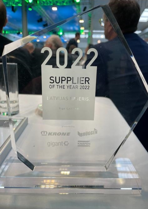 Krone Award for Supplier of the year 2022