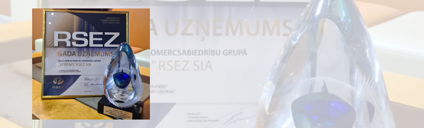 "VEREMS" saņem balvu "Gada uzņēmums"