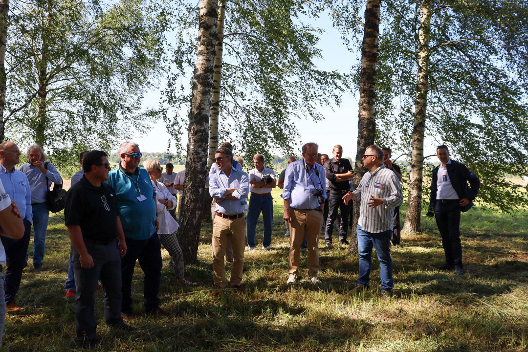 EPF visit to Latvijas Finieris birch tree nursery Zābaki