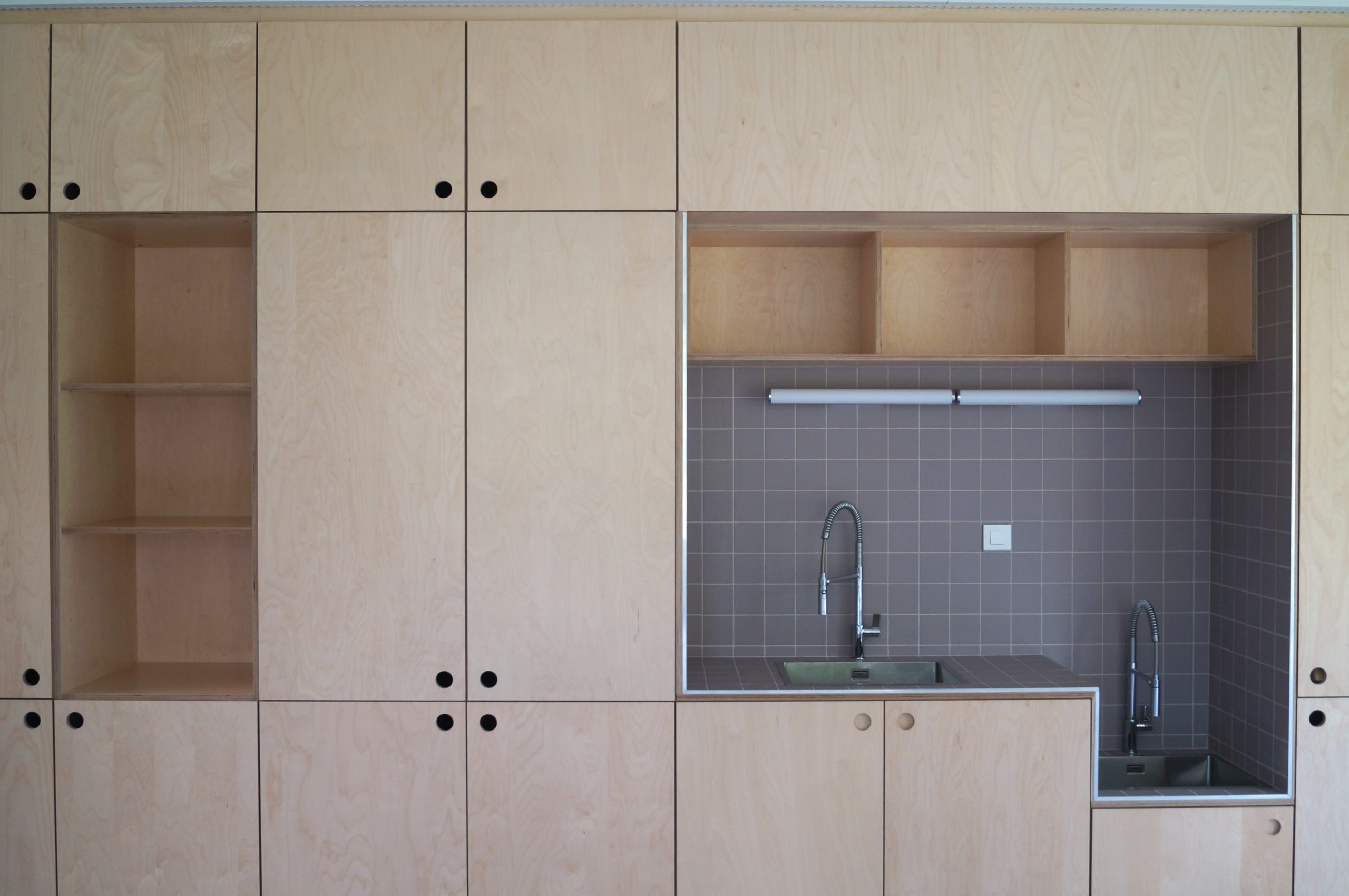 Victor Hugo School, France, Val de Reuil, Riga Decor, Grooved acoustic wall panels, wall cladding, furniture