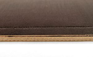Lack of veneer on edges