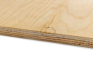 Overlap uncoated plywood quality requirement