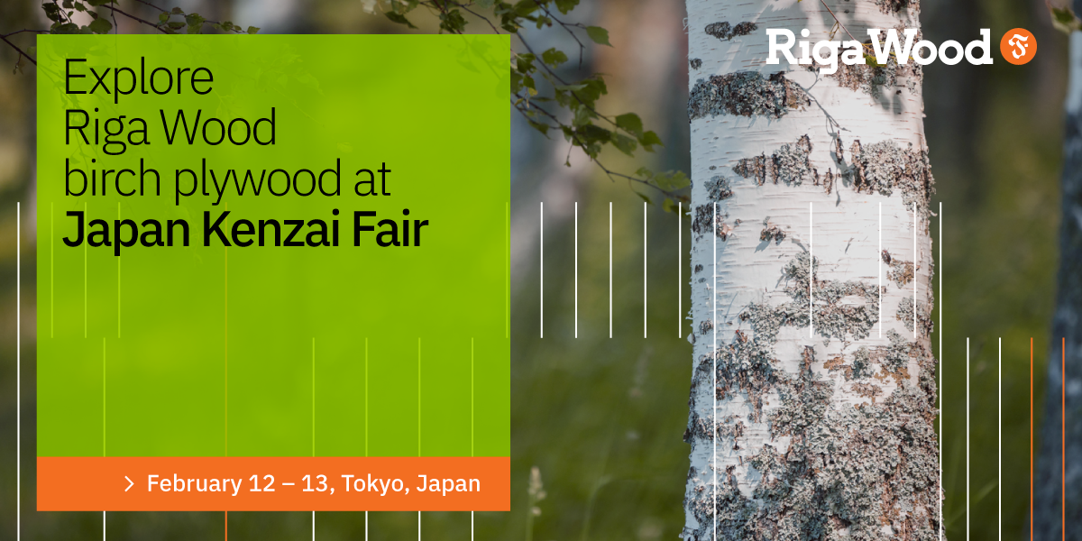 Explore Riga Wood birch plywood at Japan Kenzai Fair