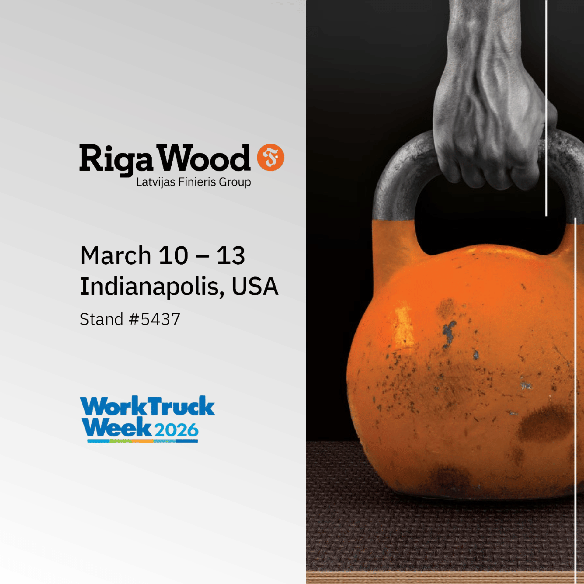 Latvijas Finieris and Riga Wood at Work Truck Week 2026: March 10–13, Indianapolis